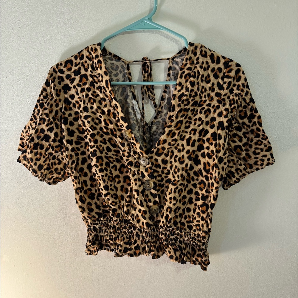 Maurices cheetah print top